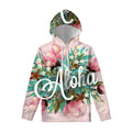 Hawaiian Flower Aloha Print Pullover Hoodie