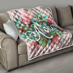 Hawaiian Flower Aloha Print Quilt