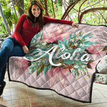 Hawaiian Flower Aloha Print Quilt