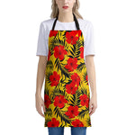 Hawaiian Hibiscus Flowers Pattern Print Apron