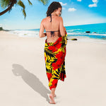 Hawaiian Hibiscus Flowers Pattern Print Beach Sarong Wrap