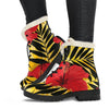 Hawaiian Hibiscus Flowers Pattern Print Comfy Boots GearFrost