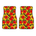 Hawaiian Hibiscus Flowers Pattern Print Front Car Floor Mats
