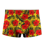 Hawaiian Hibiscus Flowers Pattern Print Men's Boxer Briefs