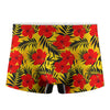 Hawaiian Hibiscus Flowers Pattern Print Men's Boxer Briefs