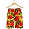 Hawaiian Hibiscus Flowers Pattern Print Men's Shorts