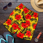 Hawaiian Hibiscus Flowers Pattern Print Men's Shorts