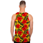 Hawaiian Hibiscus Flowers Pattern Print Men's Tank Top