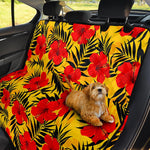 Hawaiian Hibiscus Flowers Pattern Print Pet Car Back Seat Cover