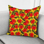 Hawaiian Hibiscus Flowers Pattern Print Pillow Cover