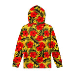 Hawaiian Hibiscus Flowers Pattern Print Pullover Hoodie