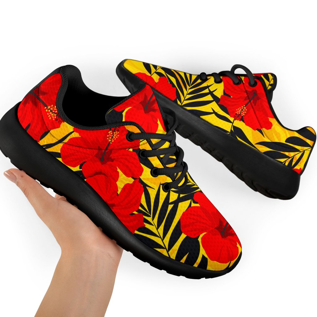 Hawaiian Hibiscus Flowers Pattern Print Sport Shoes GearFrost