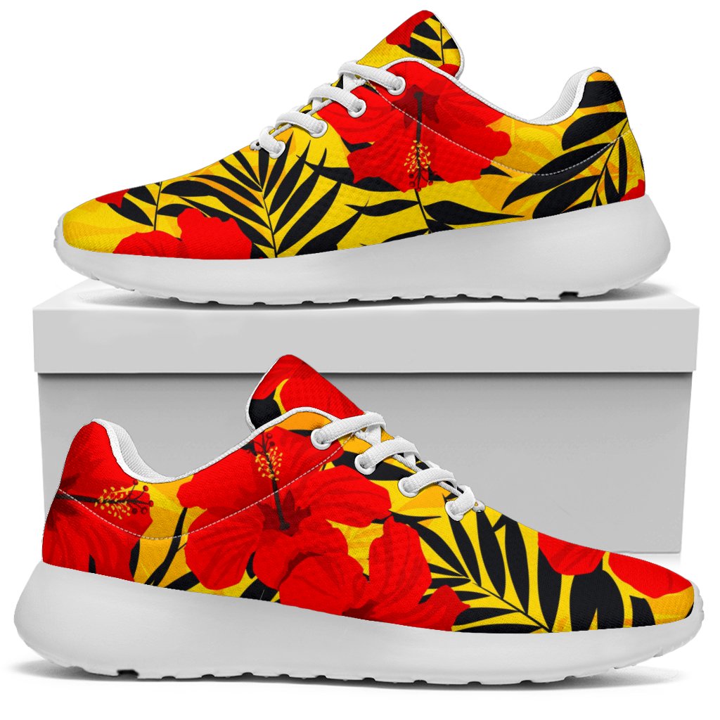 Hawaiian Hibiscus Flowers Pattern Print Sport Shoes GearFrost