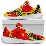 Hawaiian Hibiscus Flowers Pattern Print Sport Shoes GearFrost