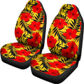 Hawaiian Hibiscus Flowers Pattern Print Universal Fit Car Seat Covers