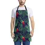 Hawaiian Palm Leaves Pattern Print Apron