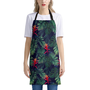 Hawaiian Palm Leaves Pattern Print Apron