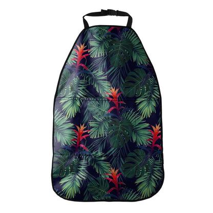 Hawaiian Palm Leaves Pattern Print Car Seat Organizers