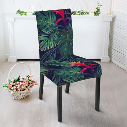 Hawaiian Palm Leaves Pattern Print Dining Chair Slipcover