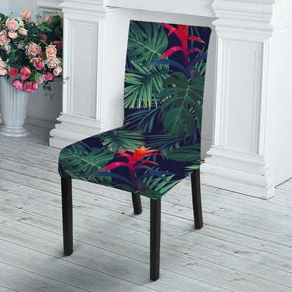 Hawaiian Palm Leaves Pattern Print Dining Chair Slipcover