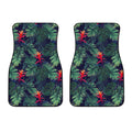 Hawaiian Palm Leaves Pattern Print Front Car Floor Mats