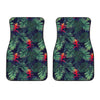 Hawaiian Palm Leaves Pattern Print Front Car Floor Mats