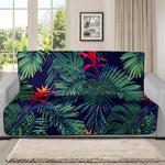 Hawaiian Palm Leaves Pattern Print Futon Protector