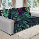 Hawaiian Palm Leaves Pattern Print Futon Protector