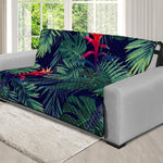 Hawaiian Palm Leaves Pattern Print Futon Protector