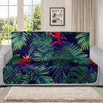 Hawaiian Palm Leaves Pattern Print Futon Protector