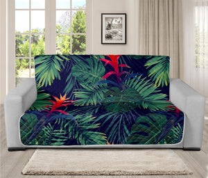 Hawaiian Palm Leaves Pattern Print Futon Protector