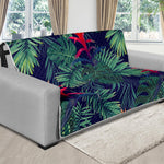 Hawaiian Palm Leaves Pattern Print Futon Protector