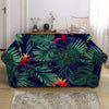 Hawaiian Palm Leaves Pattern Print Loveseat Slipcover
