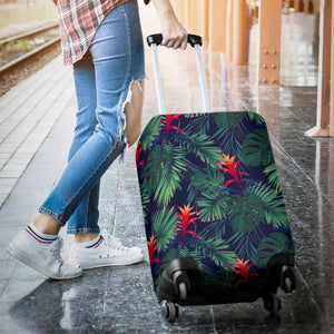Hawaiian Palm Leaves Pattern Print Luggage Cover GearFrost