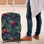 Hawaiian Palm Leaves Pattern Print Luggage Cover GearFrost