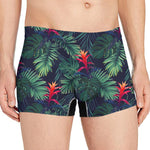 Hawaiian Palm Leaves Pattern Print Men's Boxer Briefs