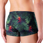 Hawaiian Palm Leaves Pattern Print Men's Boxer Briefs