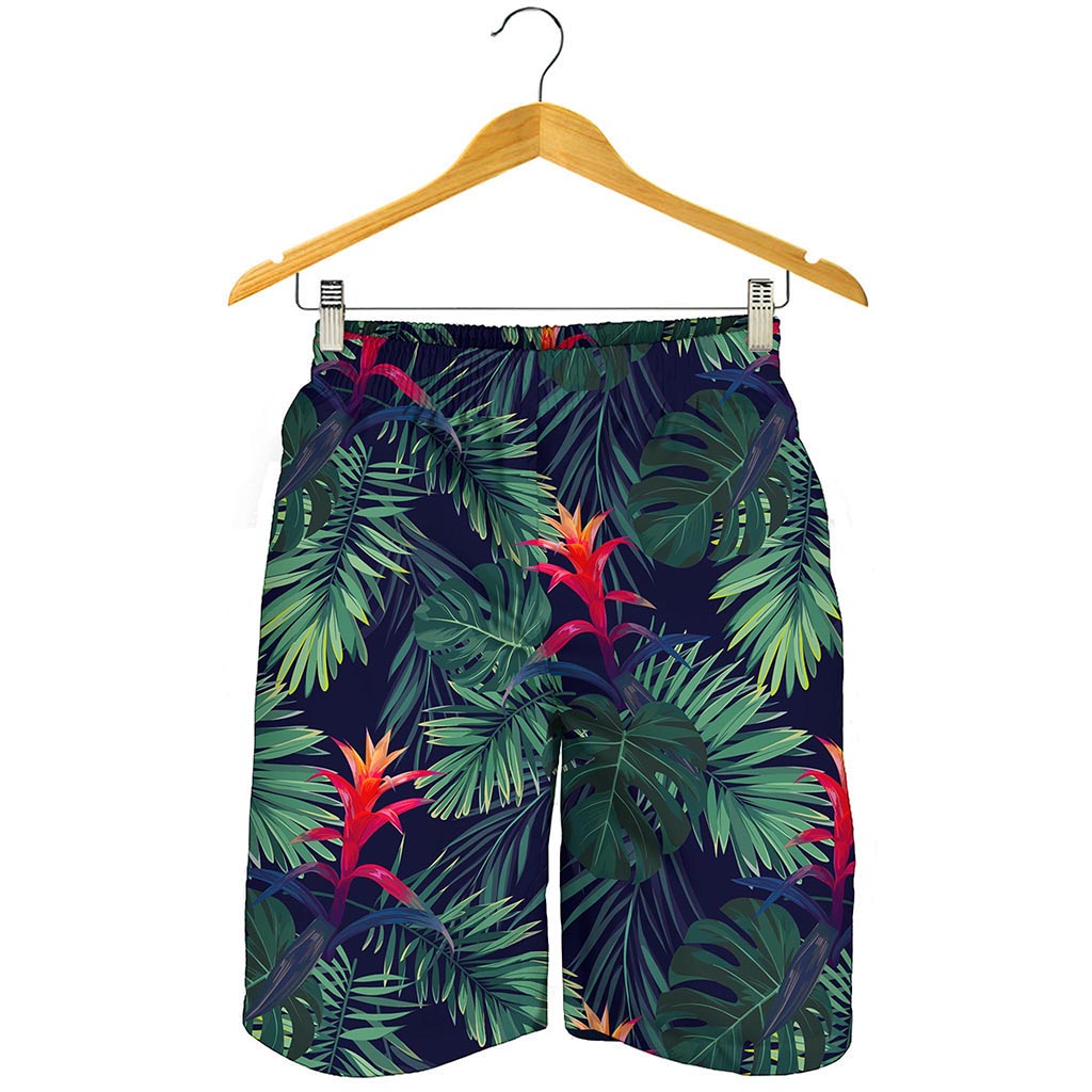 Hawaiian Palm Leaves Pattern Print Men's Shorts