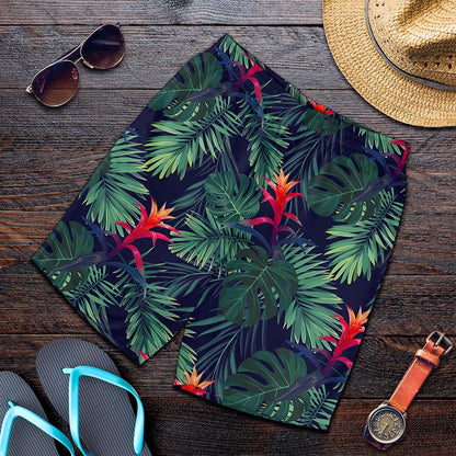 Hawaiian Palm Leaves Pattern Print Men's Shorts