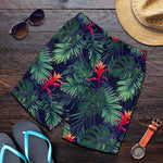 Hawaiian Palm Leaves Pattern Print Men's Shorts