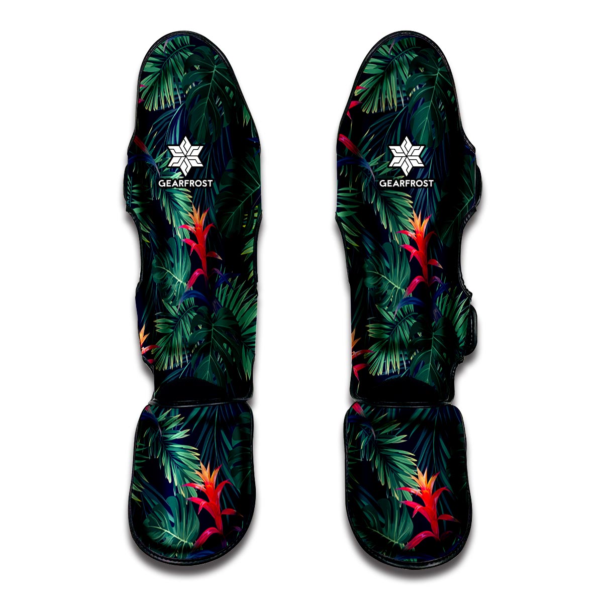 Hawaiian Palm Leaves Pattern Print Muay Thai Shin Guard