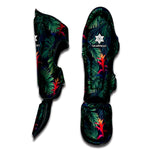 Hawaiian Palm Leaves Pattern Print Muay Thai Shin Guard