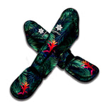 Hawaiian Palm Leaves Pattern Print Muay Thai Shin Guard