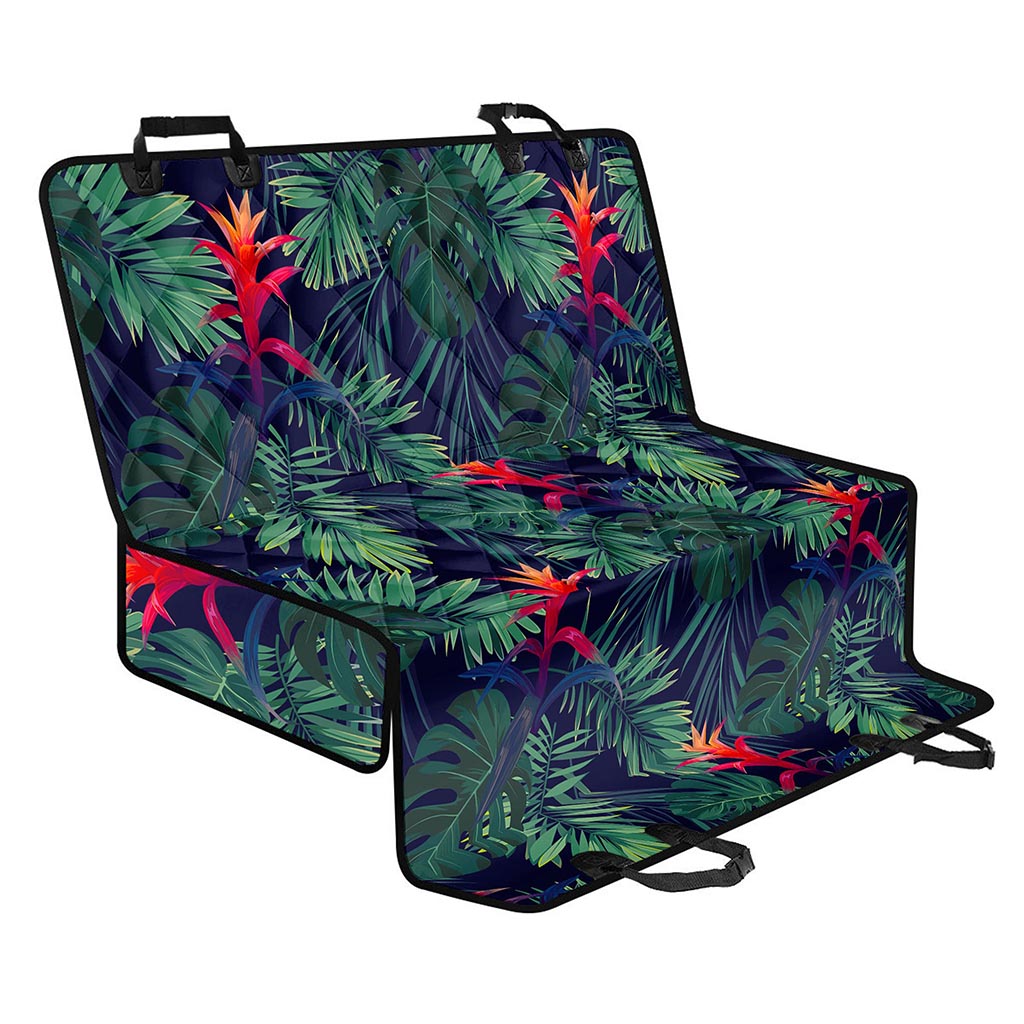 Hawaiian Palm Leaves Pattern Print Pet Car Back Seat Cover