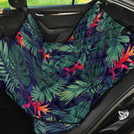 Hawaiian Palm Leaves Pattern Print Pet Car Back Seat Cover