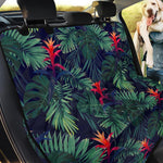 Hawaiian Palm Leaves Pattern Print Pet Car Back Seat Cover