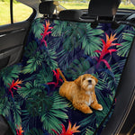 Hawaiian Palm Leaves Pattern Print Pet Car Back Seat Cover