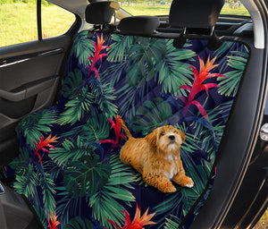 Hawaiian Palm Leaves Pattern Print Pet Car Back Seat Cover