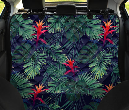 Hawaiian Palm Leaves Pattern Print Pet Car Back Seat Cover