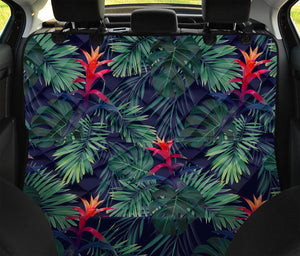 Hawaiian Palm Leaves Pattern Print Pet Car Back Seat Cover